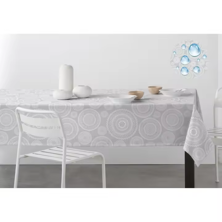 Mantel Antimanchas Gris Mandala de Dhestia - 1