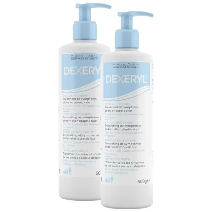 Dexeryl Crema Emoliente Piel Seca Atã³Pica 2X500G - 1
