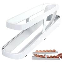 Organizador De Huevos Automático En Cajón Para Nevera Y Cocina Caja De Almacenamiento Con Rodillo Dispensador De Huevos Material Plástico Estilo Moderno - details 2