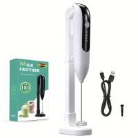 Batidora de Leche Eléctrica Portátil - Batidora de Mano Recargable por USB para Café, Lattes y Matcha - Incluye Accesorio de Batidor y Soporte - details 6