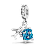 Colgante De Torre De Viaje Con Encanto De Gato Para Mujer Joyería Original De Pulsera Y Collar Plata Esmaltada 100% 2023 - details 30