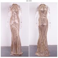 Vestido De Noche Elegante Romagic Con Hombros Descubiertos Y Diamantes Blanco Vestido De Fiesta Para Mujer Vestido De Premio Sin Mangas Largo Para Bodas Y Eventos Formales - details 4