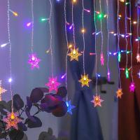 Nuevas Luces De Navidad 4M En Forma De Copo De Nieve Con LED Flasheantes Para Jardín Fiesta Boda Fiesta De Año Nuevo Decoración De Escalera Ytech - details 8