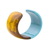 Pulsera De Resina Vintage Para Mujer Bangles Colorido Acrílico Ancha Abierta Encantos Moda Sencilla Fiesta Joyería Nueva - details 2
