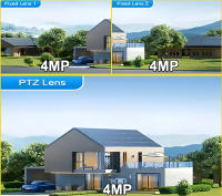 Cámara De Seguridad IP Exterior HD 6K 12MP Con Visión Nocturna Y Detección De Corpo PIR Cámara Inalámbrica WIFI 4G SIM Tarjeta Triple Pantalla CCTV - details 4