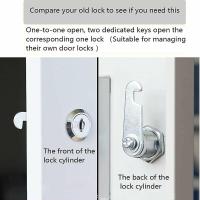 Cerradura de leva extra larga con código de llave 8025, cerradura de RV resistente a la intemperie de 2 ", cajón grueso y puertas de comentarios, reemplaza la cerradura CH751. - details 2
