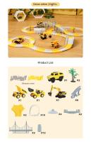 Juego De Coches Eléctricos Para Niños Set De Ingeniería Con Pista Vehículo De Montaje Para El Desarrollo Inteligente Y La Coordinación Mano-Ojo Regalo Para Cumpleaños Y Navidad - details 14