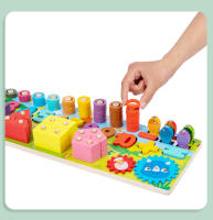 Juguetes De Madera Montessori Para Niños Tablero Ocupado De Animal Matemáticas Pesca Números Alineación Educativo Juguetes Para Regalos De Niños - details 13