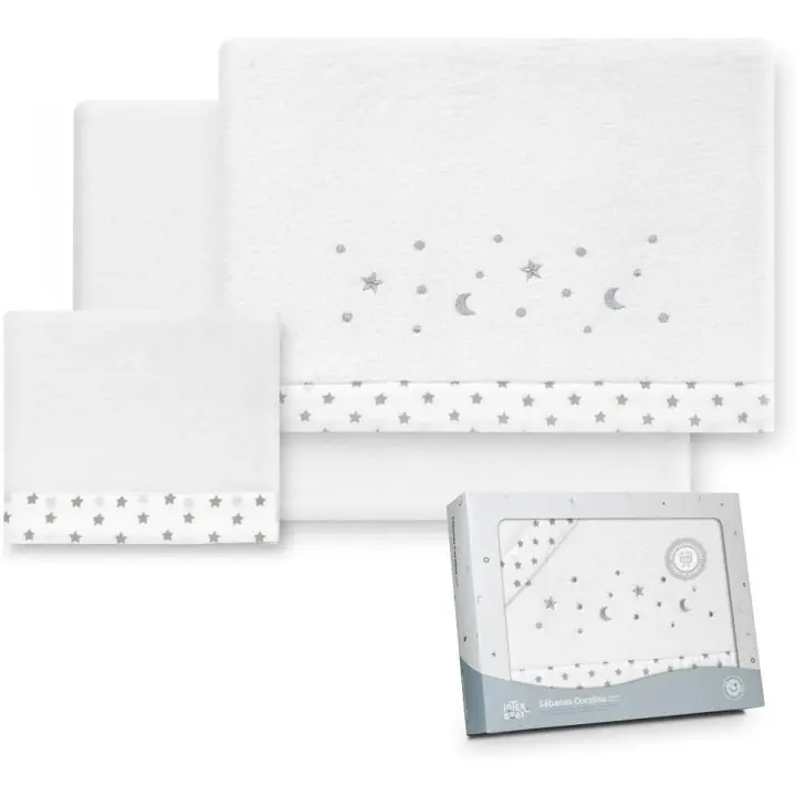 🛏️Cómodas sábanas de coralina para Cuna bebé Estrella 2 Colores: suavidad y calidez en cada noche-Interbaby🛏️ - 1