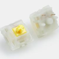 GATERON KS-3X1 V2 Switches Lineales pro De Color Amarillo Lechoso Pre-lubrados 5 Pines Para Teclado Mécanico MX - details 1