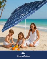 Sombrilla de Playa Tommy Bahama Azul Modelo 2025 - 2,28m con Anclaje ANCHORX™ – UPF50+, Resistente al Viento, Inclinable y con Bolsa de Transporte - details 6