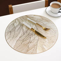 Mantelones De Vinilo Redondos Resistentes Al Calor Antideslizantes Para Comidas Bodas Fiestas Navidad Decoración De Mesa - details 1