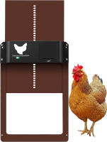 Porta Automática Para Ponedero Controlado Por Luz Y Pilas Impermeable Accesorio De Actualización Para Puerta De Casa De Mascotas - details 1