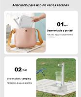 Bomba De Agua Eléctrica Automática Para Botella De 19 Litros T30 Recargable Dispensador De Agua De Escritorio Portátil Material Plástico - details 9