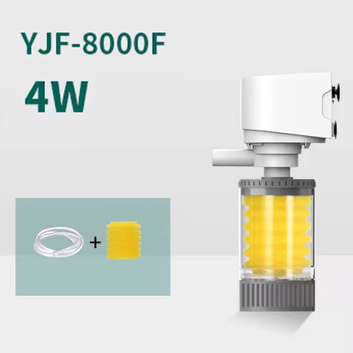 Bomba De Filtro Eléctrico Silenciosa Para Acuario 3 En 1 Interna Para Tanque De Peces Material Plástico Potencia 4W Voltaje 110V Accesorios De Acuario - 1