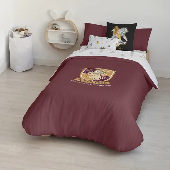 BL BELUM  Funda nórdica Harry Potter, Funda nórdica con botones 100% algodón modelo Gryffindor Sweet - Funda Nórdica Extrasuave - Funda Nórdica 100% Made in Spain - 1
