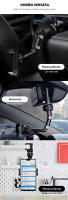 LIFA Soporte de móvil universal para coche (retrovisor/reposacabezas) y casa (mesas/estantes) T5 - details 1