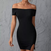 Vestidos Casual Para Mujer Verano Ajustados Hombros Descubiertos Suelto Silueta Bodycon Mini Vestido Trabajo Fiesta Club - details 2