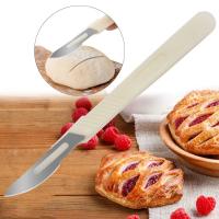 Cuchillo Para Pan Frances Eco-amigable De Acero Inoxidable Herramientas De Hornear Y Pastelería Con Patrón Diseño De Gadget De Cocina - details 2