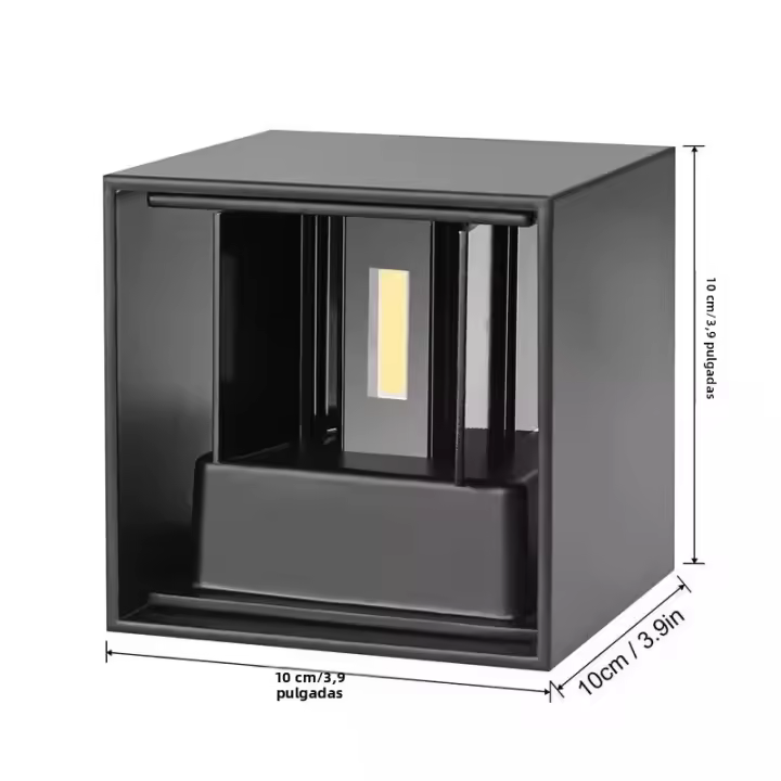 Lámpara De Pared LED 12W IP65 Impermeable Estilo Nórdico Moderno Para Exterior Y Interior Apto Para Sala De Estar Porche Jardín Balcón Voltaje AC85-265V - 1