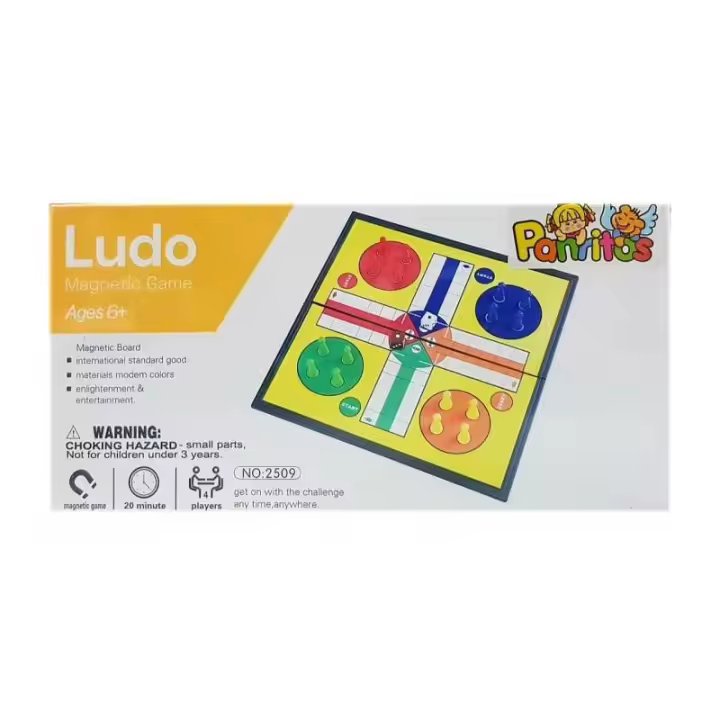 JUEGO DE MESA PARCHIS MAGNETICO PARA VIAJAR DE PANRITOS - 1