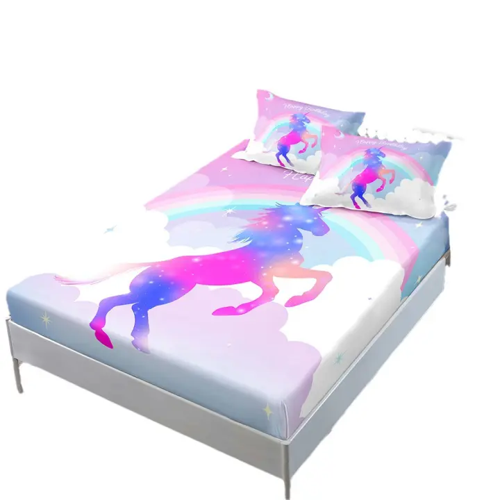 Aladdin Printed Bedding Set D Duvet Cover Children Beds in Microfiber Duvet Covers Set Comforter Sets with Pillowcase Single 135*200 CM - 1