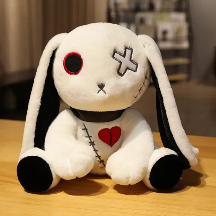Juguete De Peluche De Conejo Gótico Crepuscular 1pc Muñeco De Algodón PP Para Niños Y Adultos Simbología Oculta De Terror Y Horror - 1