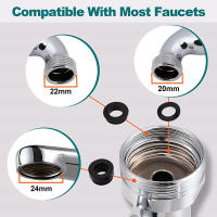 Cabezal De Rociador Universal De Metal 1080° Con Adaptador 22/24mm Para Fregadero Extensor De Grifo Aerador Burbuja Boquilla Noya Para Cocina Y Baño - details 5