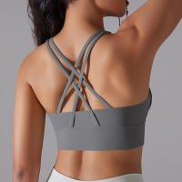 Sujetador Deportivo Para Mujer Alta Soporte Impacto Yoga Running Quick Dry Top Deporte Gimnasio Padded Bralette Sexy - details 59