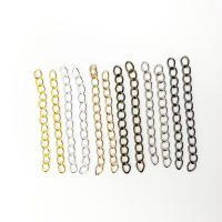 Cadena De Extensión Para Collar Y Pulsera 100pcs Metal Zinc Alloy 50mm 70mm Para Fabricación De Joyas DIY Enlaces Extensos Para Encadenes - details 1
