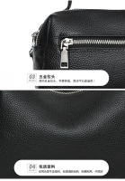 Bolso De Hombro Para Mujer De Cuero Genuino Estilo Casual Con Correa Ancha Y Comodidad Gran Capacidad Color Blanco Negro Caqui Azul - details 33