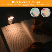 Luz De Lectura Clip-on Con Marcapáginas Y Timer Recargable USB Luz De Mesa Portátil Para Cama LED Mini Lámpara De Leer - details 5