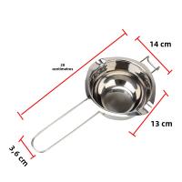 1PC Horno De Fundido De Chocolate Y Mantequilla De Acero Inoxidable Con Cuchara Y Mango Largo Herramienta De Cocina Para Harina Y Mantequilla - details 7