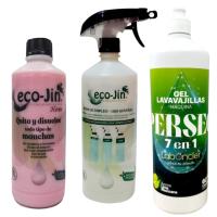 Pack ECOJIN ORIGINAL a Elegir + Difusor + PERSEO Lavavajillas Gel 1,2kg – Antigrasa, Antical, Abrillantador Aroma Lima Mexicana. LABONCLER ECOJIN ORIGINAL - details 1