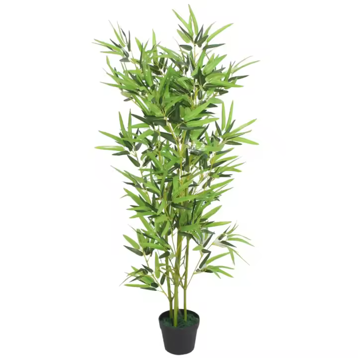 vidaXL Árbol de Bambú Artificial Macetero Verde Maceta Planta Plástico Dimensiones 120 cm, 150 cm, 175 cm - 1