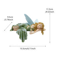 Estatua De Ángel Del Arte 1PC Decoración Para Jardín Soñado Regalo Perfecto Para San Valentín Material De Resina Tamaño Único - details 0