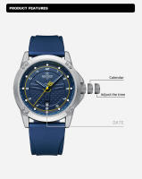 Reloj De Pulsera Casual NAVIFORCE Para Hombre Resistente Al Agua Y Al Choque Con Correa De Silicona Deportiva Luz Propia Y Calendario Completo - details 2