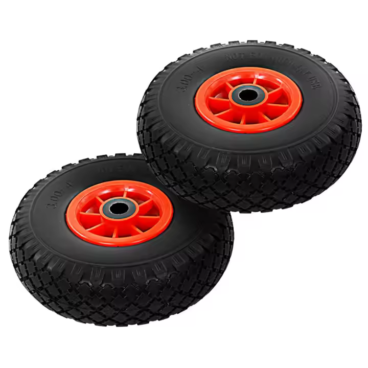 vidaXL Ruedas Carrito Sacos de PU Macizo 3.00-4 260x85 mm Carga Bricolaje Cantidad 2 unidades, 4 unidades - 1