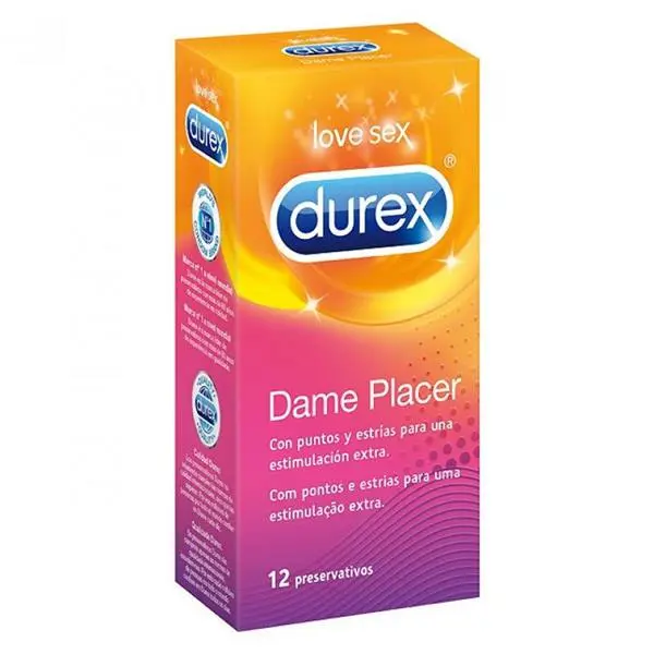 Durex Preservativo Pleasure Max Dame Placer 12 Unidades - 1