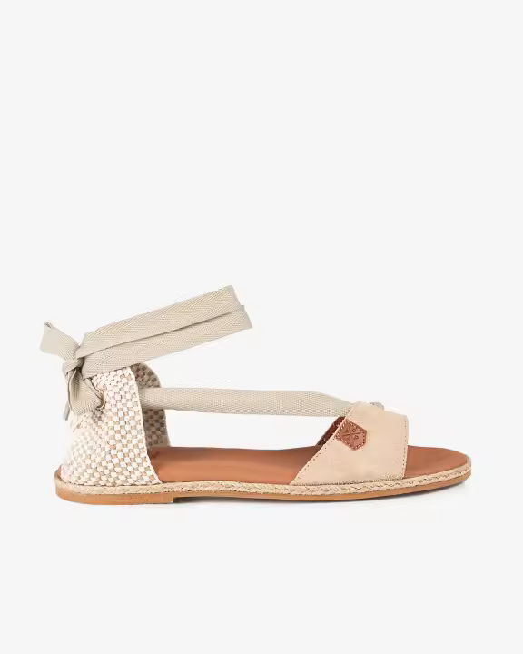 POPA Menorquina Plana Capri Beige Serraje - 1