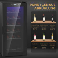 Compresor para 18 botellas, Vera para Bebidas de 50 litros with Puerta de Cristal, 5-18 °, Vera para botellas with Puerta tacthil - details 0