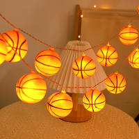 Cadena De Luces LED De Baloncesto Para Navidad Decoración De Jardín Y Fiesta De Año Nuevo Lámpara De Ambiente Para Habitación Color Calido Tamaño 1.5m10led 3m20led 6m40led - details 4
