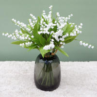 Flores Artificiales Blancas En Forma De Letra Bellflower Para Decoración De Hogar Boda Fiesta Casamiento Hechas a Mano Plantas Falsas Para Decoración De Pared - details 5