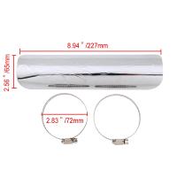 Protector De Calor Para Escape De Motocicleta Universal Cubierta De Hierro Metálico Negro/Plateado Adecuado Para Harley Honda Yamaha - details 6