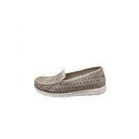 Mocasines y náuticos mujer AMARPIES AHJ28372AREN MOCASIN PICADO ARENA 35584 25V - details 4