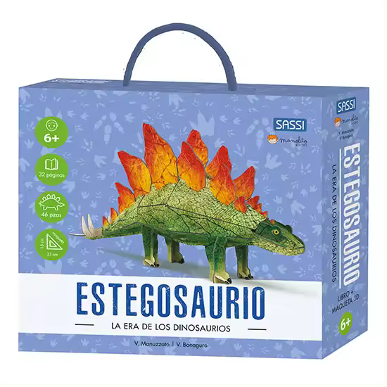 Libro con Puzle: Estegosaurio 3D - 1