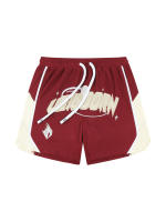 Shorts De Baloncesto Estilo Calle Transpirables Para Hombres Con Cinturón Elástico Y Bolsillos Pantalones De Entrenamiento Y Correr De Malla - details 14