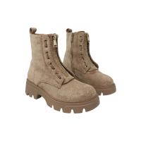 Eva Zorteon- Botín de antelina para  Mujer,  Estilo Militar . Marca TULIPANO . - details 16