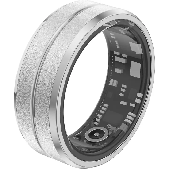 Anillo intelente con seguimiento de actividad física para hambres y Mujeres, podómetro, monitor de Frecuencia cardíaca, oxígeno en sangre, Sueño, resistant to Agua hasta 5 ATM y watería de Largo duración, compatible con iOS y Android. - 1