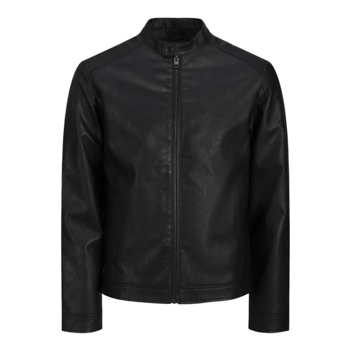 Chaqueta Estilo Motero JJ REBEL Efecto Cuero para Hombre
